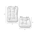 thumbnail image 4 of Greendale Home Fashions Hyatt Scarlet Jumbo 2-Piece Rocking Chair Cushion Set, 4 of 4
