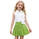 thumbnail image 1 of Odeerbi Niñas 2 Piezas Preppy Traje Flor Decoración Camisa Sin Mangas y Falda Plisada Conjunto Uniforme Escolar, 1 of 9