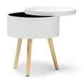 thumbnail image 2 of Baxton Studio Jessen - table d'Appoint - Bois (MDF) - Blanc, 2 of 6