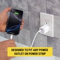 thumbnail image 5 of Scosche SHPDC30FWT-SP Power Delivery 30W USB-C GaN Tech Fast Charging Wall Adapter w/ Folding Plugs, 5 of 8