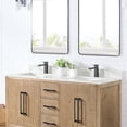 thumbnail image 4 of Altair Design Arbios 60" Quartz Stone Vanity Top in Calacatta White, 4 of 7