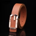 thumbnail image 2 of LYSICSKINEM Men Automatic ckle Men's And Women's G ckle Belt Neutral Gold G Smooth ckle Belt Imitation Leather Smooth ckle Casual Pants Belt., 2 of 3