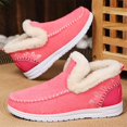 thumbnail image 7 of XIMIN Womens Winter Flat Fuzzy Lined Fluffy Snow Boots Warm Faux Fur Lining Anti-Slip Comfy Snow Boot Slip on Loafer Casual Outdoor Plush Short Booties All-Day Home Wear, 7 of 7
