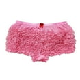thumbnail image 6 of vigerkar Womens Solid Color Sexy Ruffled Lace Panties Retro Cheeky Shorts (Pink, XL), 6 of 6