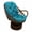 Aqua Blue, variant on Blazing Needles 48-inch Microsuede Swivel Rocker Cushion- Cushion Only - Specialty Lime