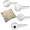 thumbnail image 4 of ARISTURING  Wildflowers Throw Pillow Covers Set of 2, Summer Watercolor Flowers Soft Fabric Pillows Cases for Couch Bed Living Room Home Decor, Nature Poppy Cornflower Cushion Cover 2pcs, 4 of 6