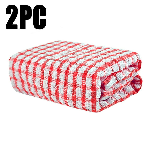 Paño de cocina de algodón de rejilla - Absorbente/Sin pelusa, 100% algodón, para cocina/limpieza, multiusos/sostenible
