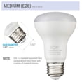 thumbnail image 4 of Bombilla LED KOR K22492-6, reflector R20 de 7 W, 5000 K (paquete de 6), 4 of 5