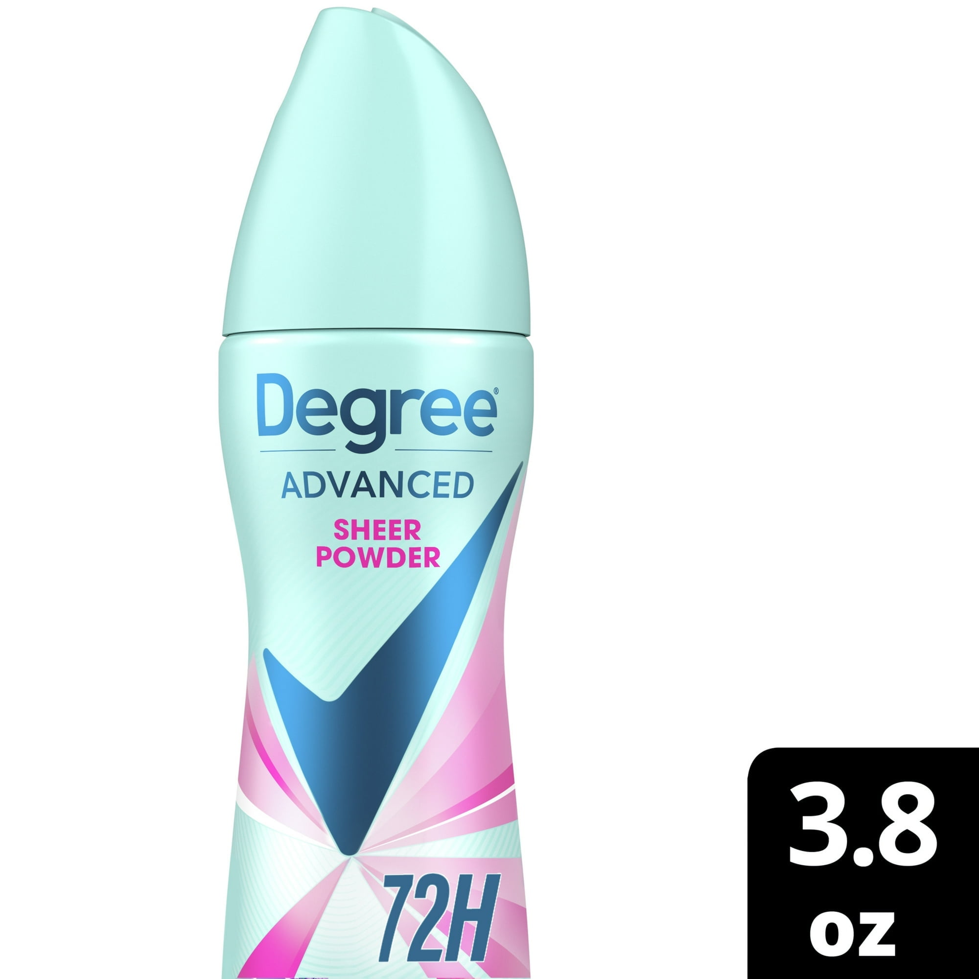 Degree Advanced Long Lasting Women's Antiperspirant Deodorant Dry Spray, Sheer Powder, 3.8 oz (2 Pack)