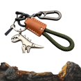 thumbnail image 1 of Weseecase Keychain, Aluminum Alloy Dinosaur Charm Paired with a Hand-woven Bracelet, Mini Dinosaur Keychain, 1 of 7