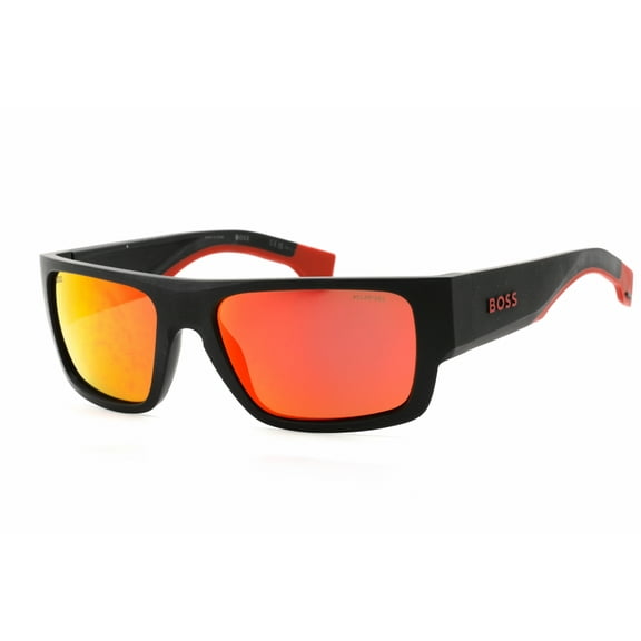 Hugo Boss BOSS 1498/S 0BLX 4F Men's Matte Black Red Sunglasses