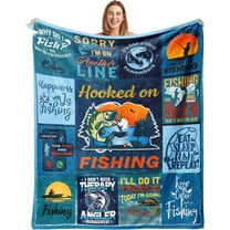 Fisherman Gifts for Dad, Fishing Gifts for Men, Fishing Gear and Equipment, Fishing Gifts, Gift for Fisherman, Funny Fishing Blanket, Gifts for Men Who Love Fishing 40"x50"