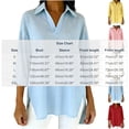 thumbnail image 2 of Luvrsol Dressy Tops for Women Solid Tunic Length Long Sleeve Top Soft Cotton Loose Casual Outfits S-2XL, 2 of 5