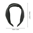 thumbnail image 3 of Unique Bargains 1 Pc Solid Color Wide Headbands for Women Black, 3 of 6