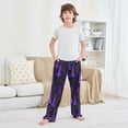 thumbnail image 6 of Boy's Pajama Pants Boys' Long Sleep Pants Children's Pajama Pants Loose Fitting Pajama Pants are Convenient to Put on and Take off M Halloween Purple Hat, 6 of 9