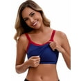 thumbnail image 4 of Unique Bargains Women's Spaghetti Strap Contrast Color Cropped Camisole L Navy Blue, 4 of 6