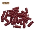 thumbnail image 3 of Unique Bargains Lot de 30 Verrous de Cordon 4mm en Plastique à Double Trou, Rouge Foncé, 3 of 5