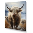 thumbnail image 2 of Designart "Mountain Grazing Yaks" Yaks Wall Decor, 2 of 7