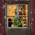 thumbnail image 5 of Peonyrain 6Pcs Christmas Kitchen Cabinet Wreaths with Ribbon Xmas Small Cabinet Wreaths Hanging Artificial Greenery Wreath for Door Window Chair Wall Christmas Decoration, 5 of 6
