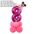thumbnail image 3 of Juego de 14 globos de aluminio de Minnie rosa de Disney, regalos de cumpleaños para niñas, decoraciones para fiestas, edad 1, 2, 3, 4, 5, 6, 7, 8, 9, suministros para globos con números, 3 of 5