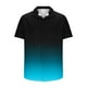 thumbnail image 5 of Mens Casual de Manga Corta Botón Abajo Camisas de Impresión Turndown Cuello Botón Camisa Poliéster, Moda de Verano Superior para Hombres Al Aire Libre, 5 of 6