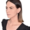 thumbnail image 3 of Pendientes Anne Klein impecables con circonitas cúbicas plateadas, 3 of 4