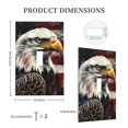 thumbnail image 3 of Rocae Retro American Eagle A for Decorator Light Switch or Receptacle Outlet Wall Plate,Polycarbonate Thermoplastic-Style T, 3 of 6