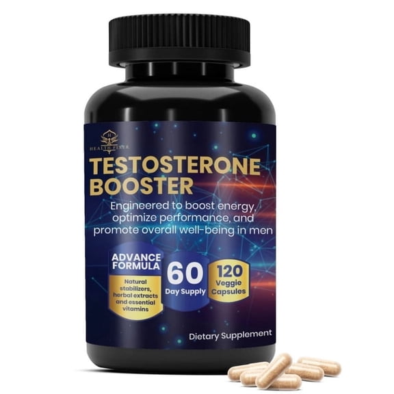 Chipchipa Testosterone Support for Men – Natural Supplement, 120 Veggie Capsules, Helps Maintain Muscle Health, Energy & Vitality