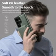 thumbnail image 4 of Allytechgroup Compatible with Magsafe 2 in 1 Detachable Samsung Galaxy S25 Ultra Wallet Case, PU Leather RFID Blocking Flip Kickstand with Card Holder for Samsung Galaxy S25 Ultra, Green, 4 of 9