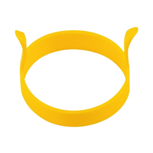 Anillo de silicona para freír huevos - antiadherente, doble asa, resistente al calor, fácil de limpiar - para huevos fritos/panqueques