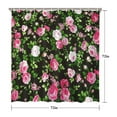 thumbnail image 5 of Waterproof Vintage Floral Rose Shower Curtain 72x72 Inch Boho Style Polyester Unique Shower Curtain for Bathroom Hotel Home Decor with 12 Plastic Hooks, 5 of 5