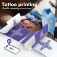 thumbnail image 3 of Tignapoo D80 A4 Thermal Printer with Bluetooth & USB, 203dpi, Multi-Size Printing (2in-8.5in), Tattoo/Web/Text/Image/Exam Printing, Built-in Battery, Includes A4 Paper Roll, White/Black Options, 3 of 6