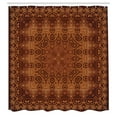 thumbnail image 3 of Ambesonne Vintage Shower Curtain, Persian Lace, 69"Wx70"L, Orange Brown, 3 of 5
