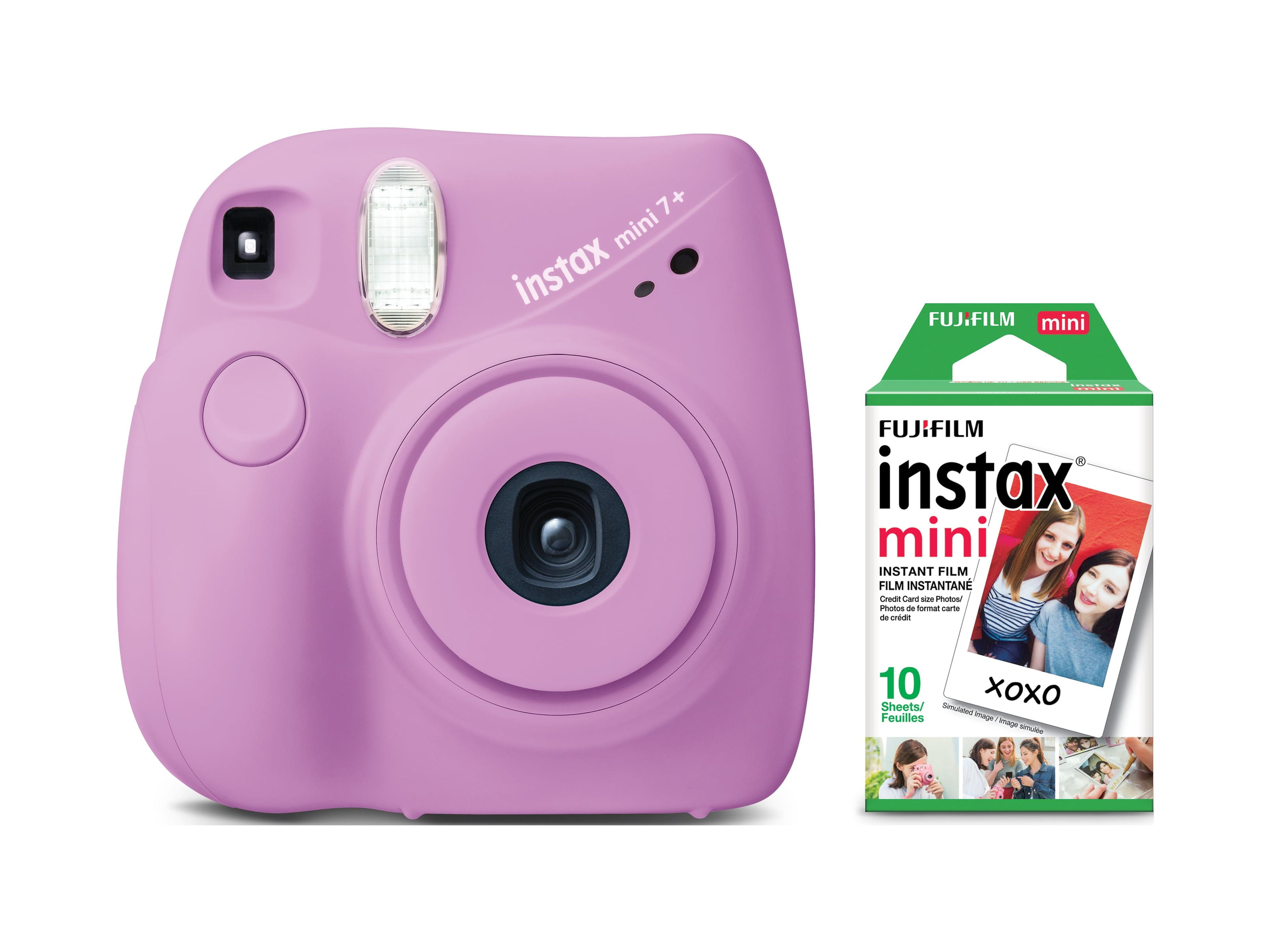 Fujifilm Instax Mini Camera (Ice Blue) with Macro Lens, Selfie