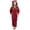 Wine, variant on Cozy Fleece Hooded Jumpsuit with Pockets for Girls, Zip-Up Plush Bear Ear Coverall, Long Sleeve Warm Winter Romper for Kids 5-14 Years, for Play