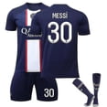 thumbnail image 1 of Messi #30 Jersey Local 2022-2023 Nueva temporada Camisetas de fútbol de París Jersey Set-22-23 Messi 30-adultos L (175-180CM) BmatwkZeng Bmatwe Jersey, 1 of 2