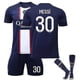 thumbnail image 1 of Messi #30 Jersey Local 2022-2023 Nueva Temporada París Fútbol Camisetas Jersey Set-22-23 Messi 30-adultos 2XL(185-190CM) BmatwkZeng Bmatwe Jersey, 1 of 2