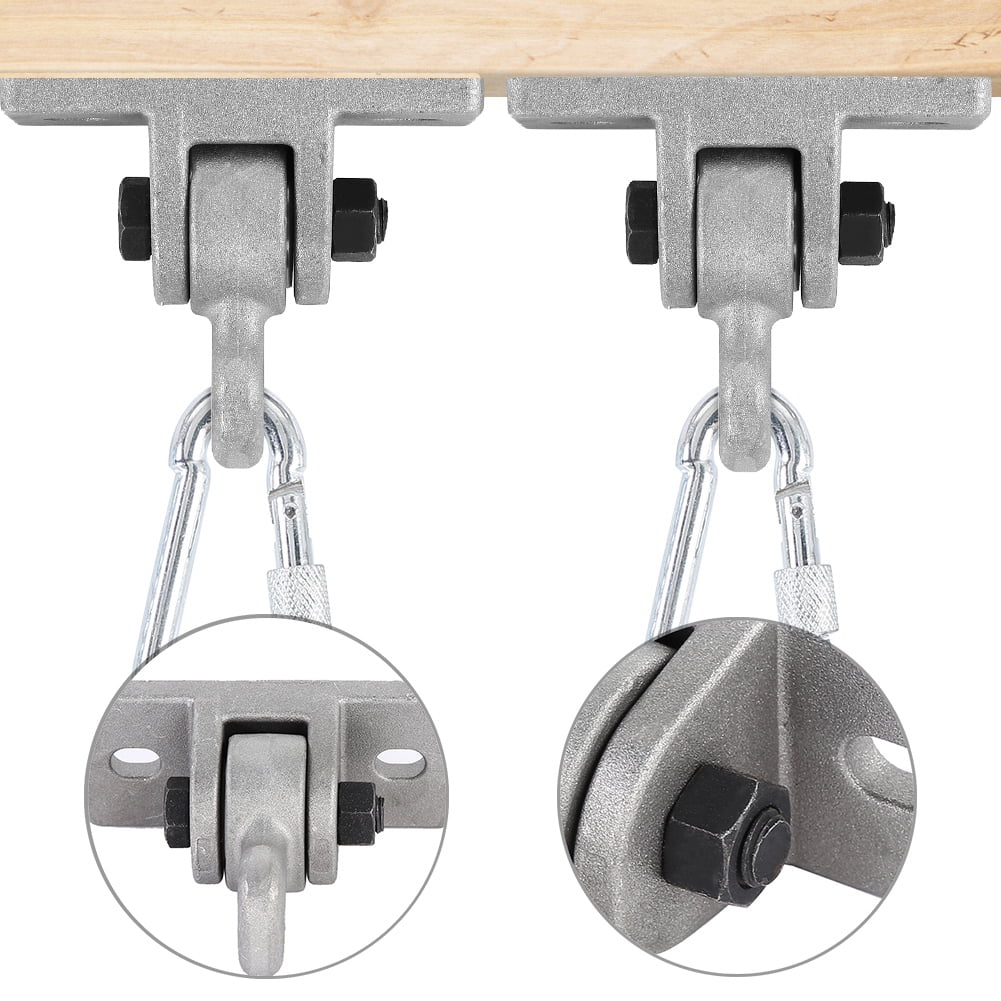 HERCHR 1 Pair Aluminum Heavy Duty Swing Hangers Indoor Outdoor Swing