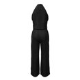 thumbnail image 4 of Women's Summer Sets Casual 2 Piece Outfits Sleeveless Tank Tops and Loose fit wide leg pants Loungewear Vacation Outfits(Black,XXL), 4 of 5