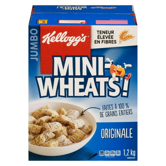 Kellogg's Mini-Wheats Cereal Original, 1200g Jumbo