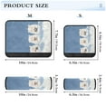 thumbnail image 3 of Car Seat Strap & Belt Covers - Flannel Material, Velcro Design, All-Season Use, 2-Piece Set (S&M Sizes)，Three Beers, 3 of 8