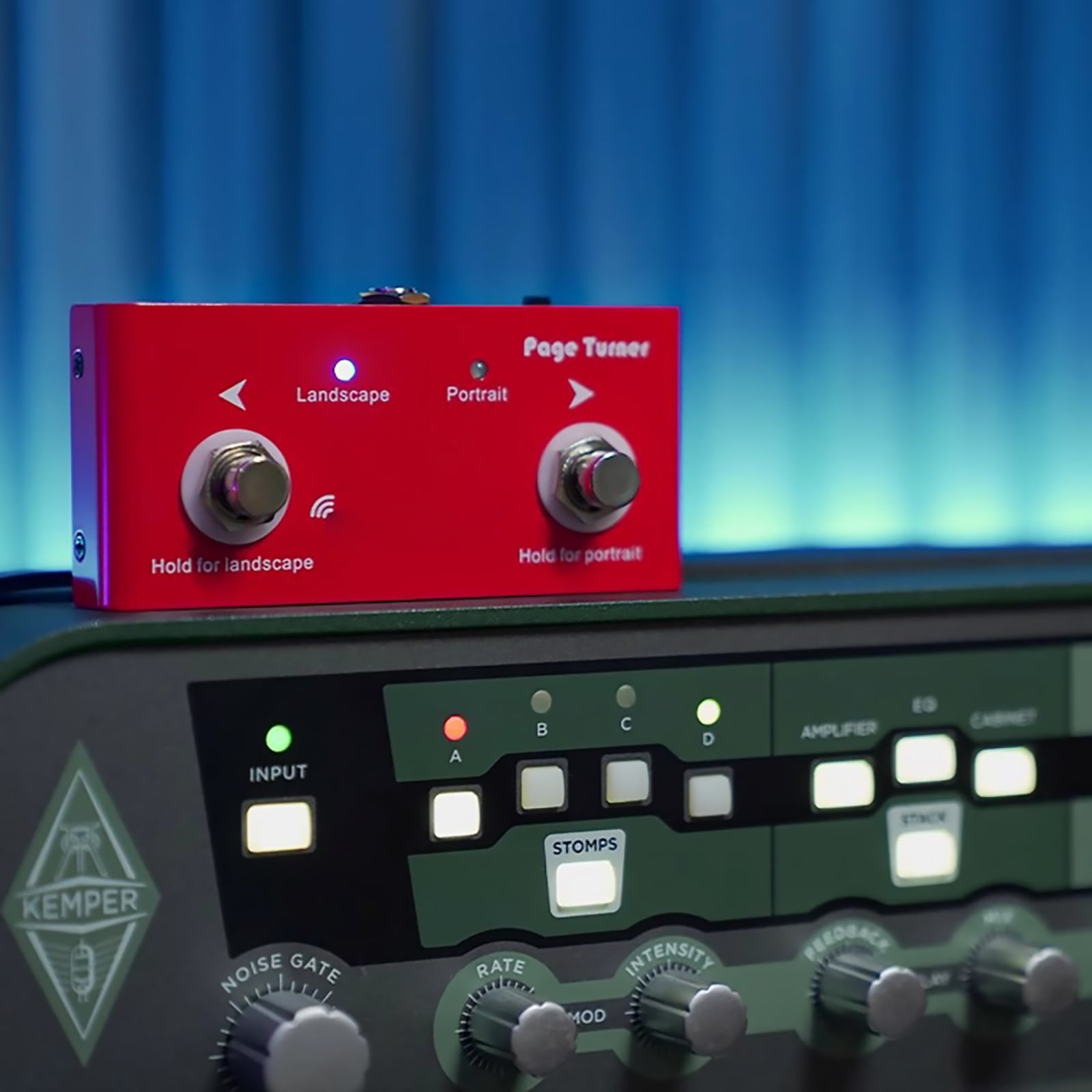 GUYUTING Musician-Grade Wireless Page Turner Pedal, Strong Anti-Interference, USB Charging Cable Included, for Live Shows