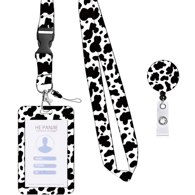 CSChome Badge Holder With Removable Lanyard Retractable Badge Holder: Versatile Lightweight Holder with Reel Clip for Nurses, Teachers, Office Workers