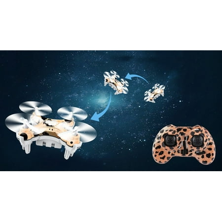 Rc Ufo Saucer - for Cheerson New Product-for Cheerson CX-10D Upgrade 4 Channel Transmitter 2.4GHz 6 Axis Gyro System LED Rechargeable Portabel Mini Nano RC UFO Quadcopter - Camouflage