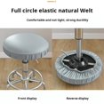 thumbnail image 6 of Stool Covers Round, Stretch PU Round Bar Stool Covers Waterproof Round Bar Stool Seat Covers Bar Chair Covers Washable Stool Cushion Slipcovers with Elastic Bands for 12-17 Inch Chair, 6 of 9