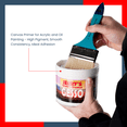 thumbnail image 4 of Jerry's World's Greatest Acrylic Ultra Bright White Gesso Primer - Non-Yellowing - Highly Pigmented Gesso Primer ideal for Students, Professionals, Artists - One Quart (32 oz), 4 of 7