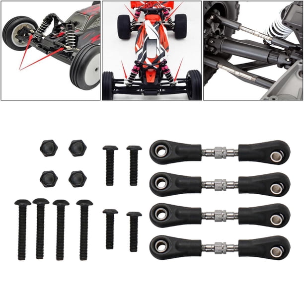 Barra de ón de la dirección del coche RC de Metal para HSP 1:10 46 mm perfke barra de dirección del mini coche