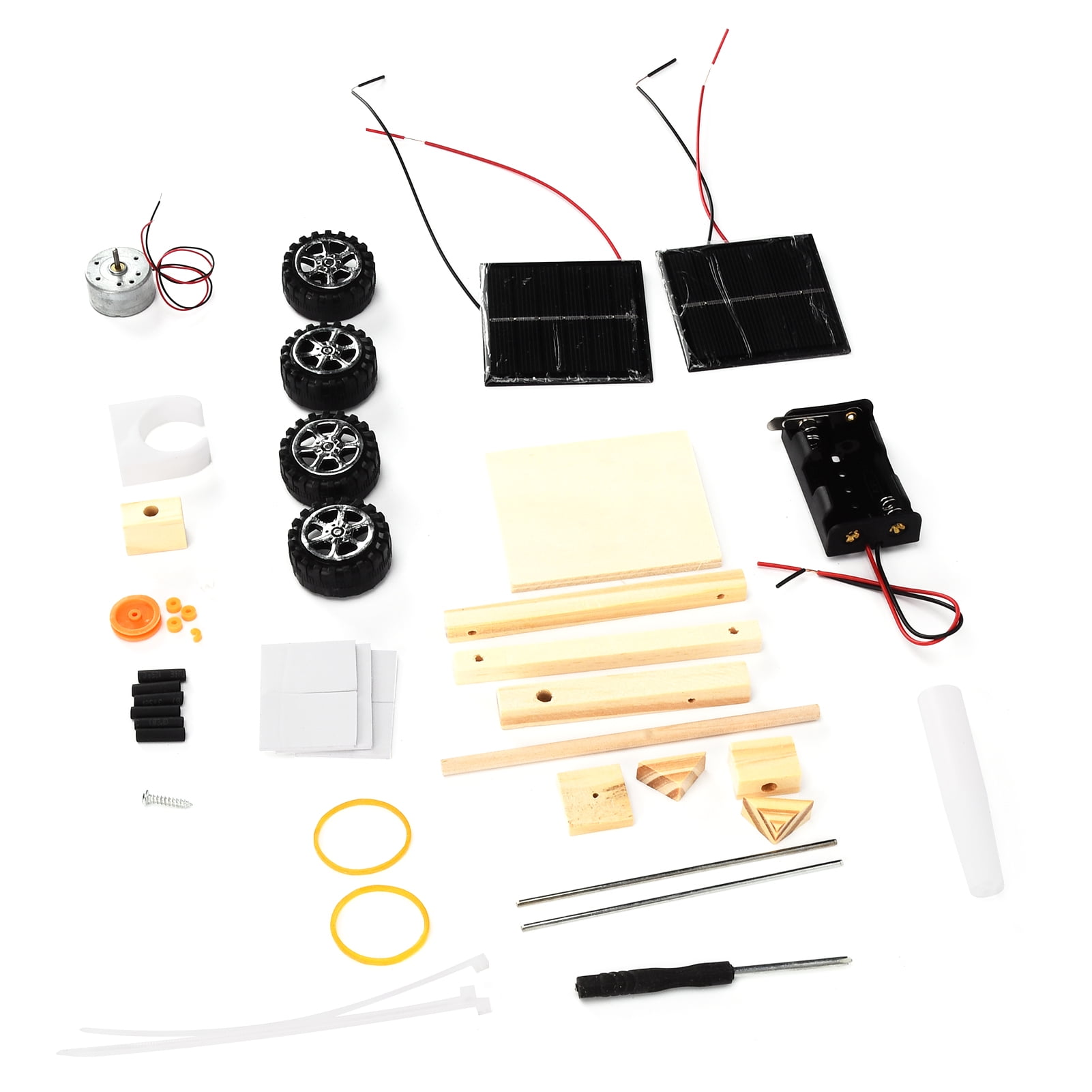 Finlon Kit Voiture Solaire à Monter – Puzzle éducatif STEM En Bois, Télécommandée, Personnalisable, Dès 7 Ans