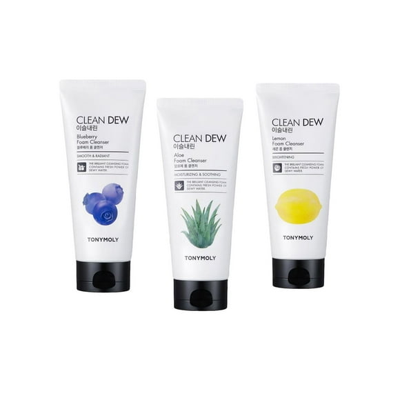 Pack 3 Espumas Limpiadoras Clean Dew Tony Moly Espuma limpiadora facial