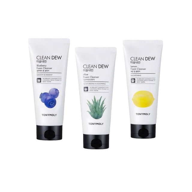 Pack 3 Espumas Limpiadoras Clean Dew Tony Moly Espuma limpiadora facial